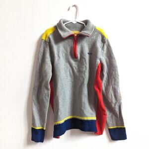 Louis Castel Gray Pullover Sweater Boys Sz 6-7 Wool Preppy